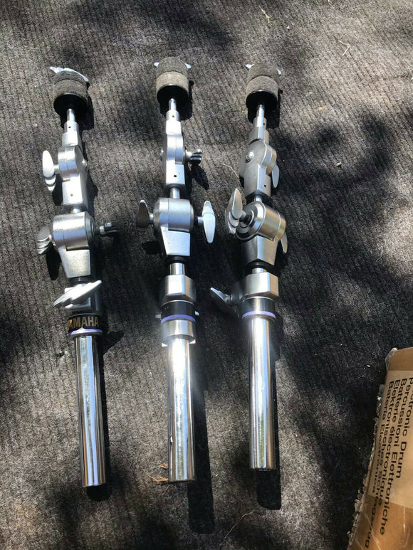 Three Yamaha Boom Cymbal Arms for stands and drum racks