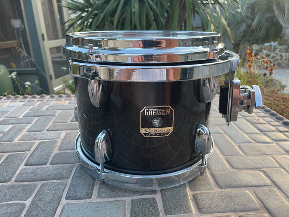 Gretsch Renown 10 x 8 Tom Drum - Transparent Ebony gloss lacquer