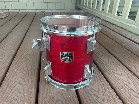 Tama Superstar Cherry 8x9 Cherry Tom Drum 80's