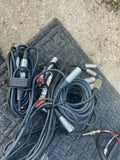 Huge Lot microphone cables 3ft xlr 3p male to female + more