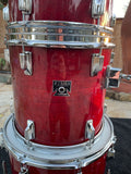 Vintage Tama Superstar Cherry Wine Drum Set Kit !! Looks great!!