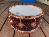 DW Collectors Series Neil Peart Rush RARE "Evolution" Time Machine Snare - EX