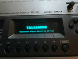 Roland Td-20 VDrum Module Brain td20  - EXCELLENT - w/ WOT TECH LCD !!
