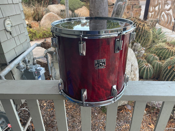 Tama Superstar Cherry 14x13 Cherry Tom Drum 80's