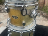 PDP CX Maple 5pc Drum Set kit Sparkle Finish - 14" floor tom