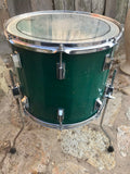 VINTAGE TAMA SUPERSTAR AQUA MARING 16x14 Floor Tom Drum - MODDED