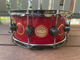 DW Collector's Series "Snakes and Arrows" Neil Peart Rush 6x14 Snare drum