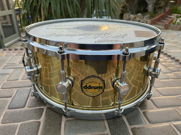 Ddrum Modern Tone 6.5x14 Brass Snare Drum - USED BY CATTLE DECAP!!