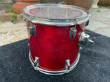 Tama Superstar Cherry 1980's 13 x 12 Tom Drum