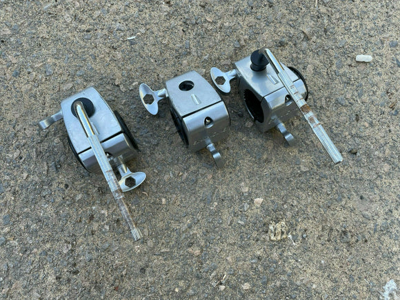 SIMMONS hexagon Blue Rack Clamps - THREE PACK