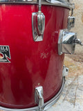 Vintage Tama Superstar Candy Apple Red CAR 1980's 13 x 11  Tom Drum - read
