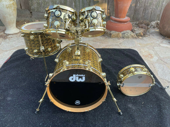 DW Collectors 5pc Bop Leopard Drum Set kit - 18