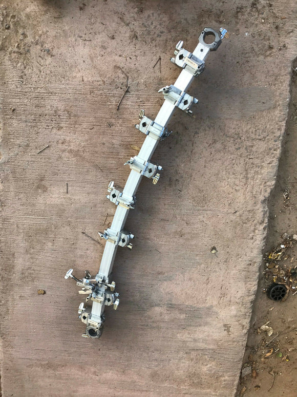 Pearl Icon Drum Rack 1x Long Curved bar + 8 multi clamps