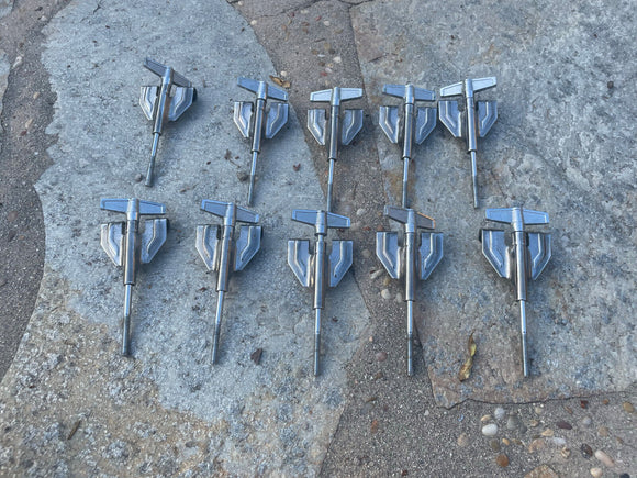 10x Pack Vintage Tama Superstar Imperialstar Bass Drum Tension Rods and Claws