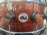 DW Collector's Natural Lacquer Over Redwood Stump 6.5x14 Snare Drum