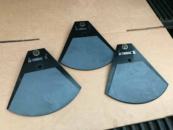 THREE Hart Dynamics Ecymbal X Crash Drum Cymbals