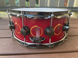 DW Collector's Series "Snakes and Arrows" Neil Peart Rush 6x14 Snare drum
