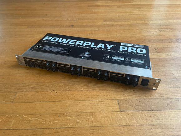 Behringer POWERPLAY PRO XL HA4700 Signal Processor 4 Channel Headphone Dis Amp