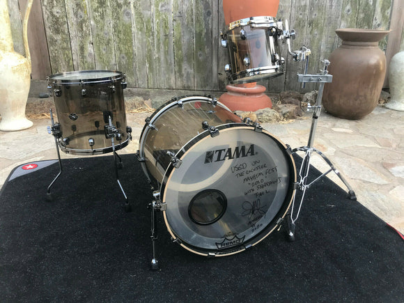 Tama Starclassic Mirage 2007 Black Ice 3pc OWNED and played by JASON BITTNER!!