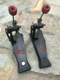 TWO AXIS A SINGLE LONGBOARD BLACK SINGLE BASS PEDALS W/ EKITS + DOC O MATICS!!