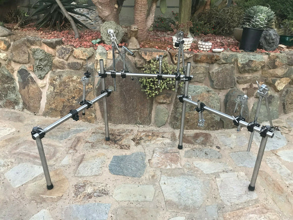 Hart Dynamics Aluminum Electronic Three Sided Drum Rack + BOOM ARMS
