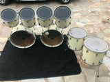Tama Granstar Double Bass Drum Set kit!! ,12,13,14,15,16,18, two 24