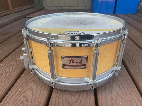 Pearl FREE FLOATING 14x6.5 Natural Maple Snare Drum