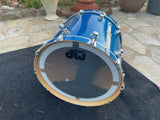 DW Collectors 3pc Drum Set kit 22x18,12x8,16x14 Blue Sparkle