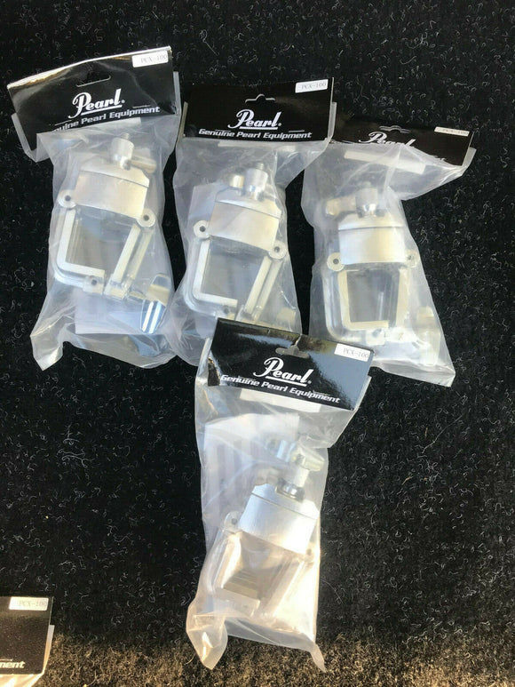 FOUR PACK Pearl PCX100 Pipe Drum Rack Clamps
