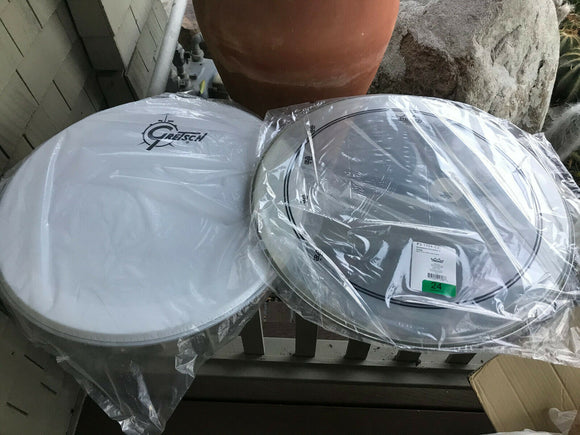 Gretsch Front Bass Drum Logo Head + Powerstroke 3 24