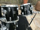 Vintage Tama Superstar 5pc Black Birch Drum Set kit 22x16,16x1610x9,12x10,13x12