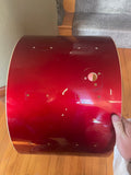 Vintage Tama Superstar Candy Apple Red CAR 1980's 22 x14  BASS DRUM BARE SHELL