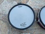 TWO Roland PD-100 RED 12" Mesh Head V Drum PD120