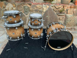 DW Collectors 5pc Exotic MAPA BURL Drum Set kit !!