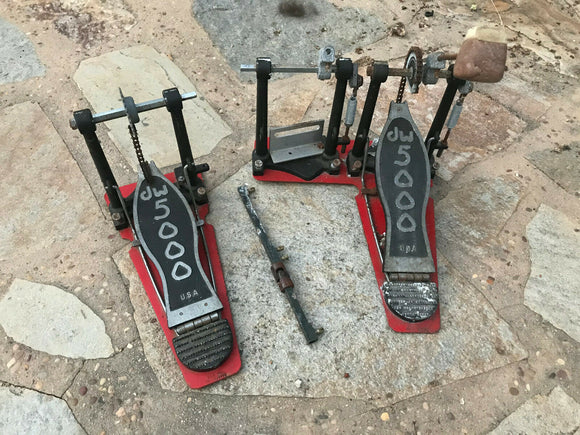 DW 5000 Double Bass Drum Pedal 5002 - Vintage Offset Beater Type