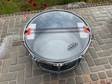 Pork Pie Percussion Little Squealer Big Black Brass Snare Drum - 6.5 x 14 inch