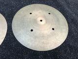 Vintage Zildjian 14" Quick beat 70's Hollow Logo Hihat Drum Cymbals hi hat