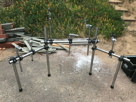 Hart Dynamics Electronic Drum Rack with arms and cymbal booms