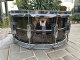 Ludwig LB417K 6.5x14inch Black Beauty Brass Snare Drum, Hammered Shell, Imperial