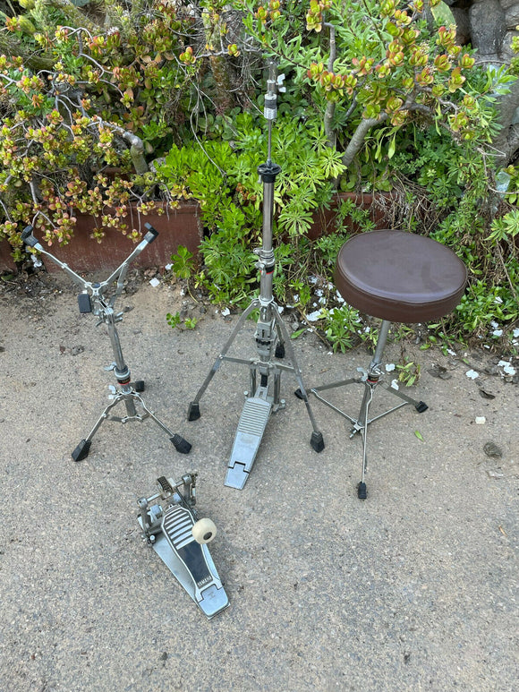 Vintage Yamaha Red / Black Label Drum Hardware pack