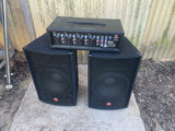 Harbinger M120 120W 4-Channel Compact Portable PA with 12" Speakers