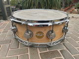 DW Solid Shell 14 x 5.5 Maple Snare Drum - Excellent