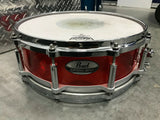 Pearl Crystal Beat 14 x 5 Ruby Red Snare Drum - Excellent