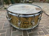 Ddrum Modern Tone 6.5x14 Brass Snare Drum - USED BY CATTLE DECAP!!