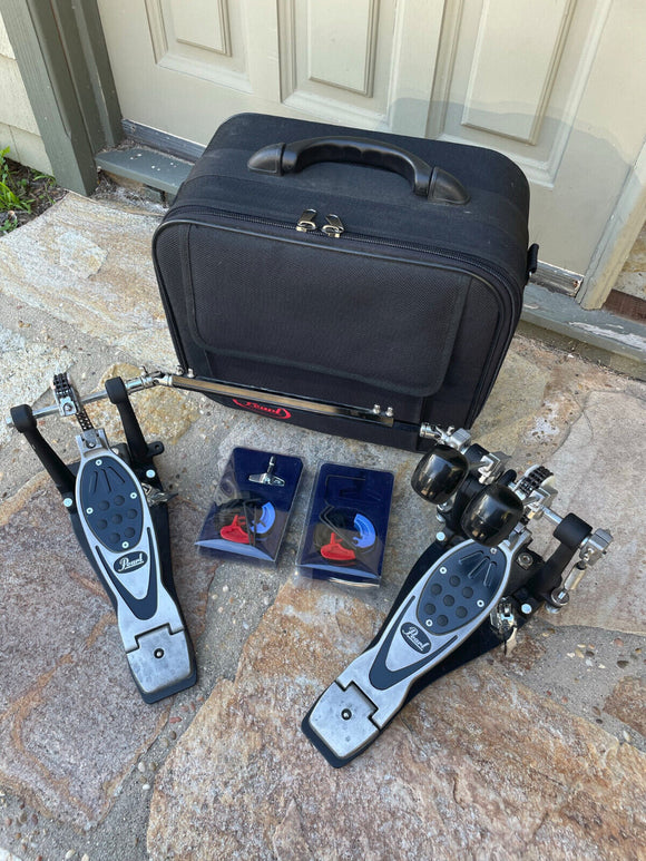 Pearl Eliminator CHAIN DRIVE Double Bass Drum Pedal w/ CASE