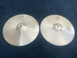 Paiste 505 Green Label  14" hi hat heavy hihat Cymbals Pair