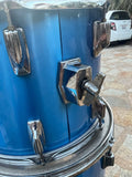 Vintage Tama ImperialStar 3pc Drum Set Kit Blue Metallic 70's 22x14,14x10,16x16