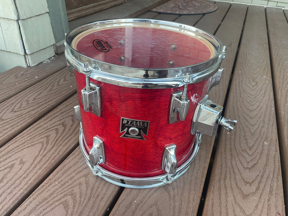 Tama Superstar Cherry 10x9 Cherry Tom Drum 80's