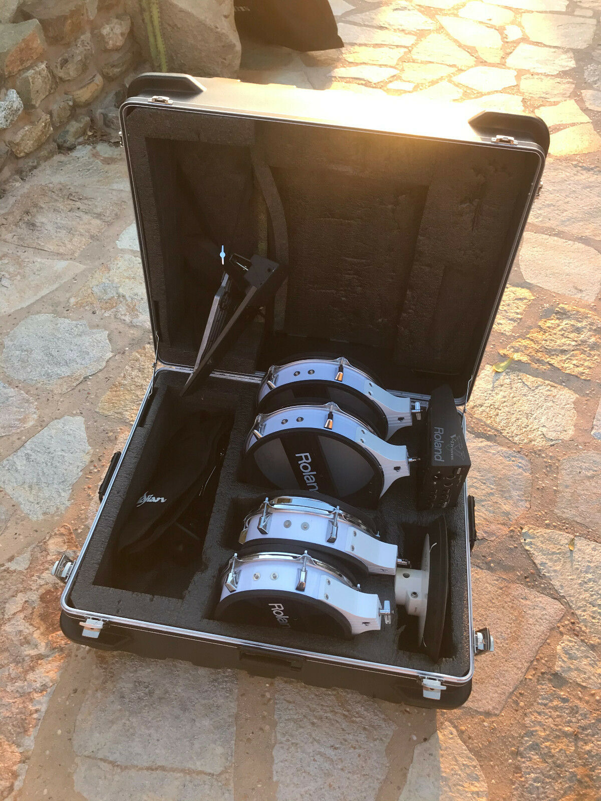Roland Electronic Drum Hard module pd 10 12 Drum Pad Carrying case Blakes Drum Shop