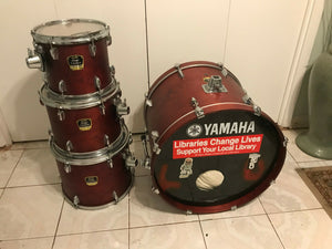 Yamaha Stage Custom 4pc Drum Set kit 22x17,10x9,12x10,14x12 !!